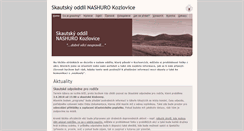 Desktop Screenshot of kozlovice.skautifm.cz