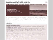 Tablet Screenshot of kozlovice.skautifm.cz